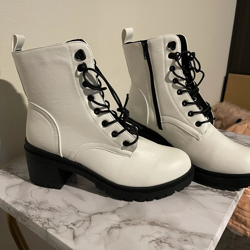 COPY - Mia Heeled Rugged Combat Boots